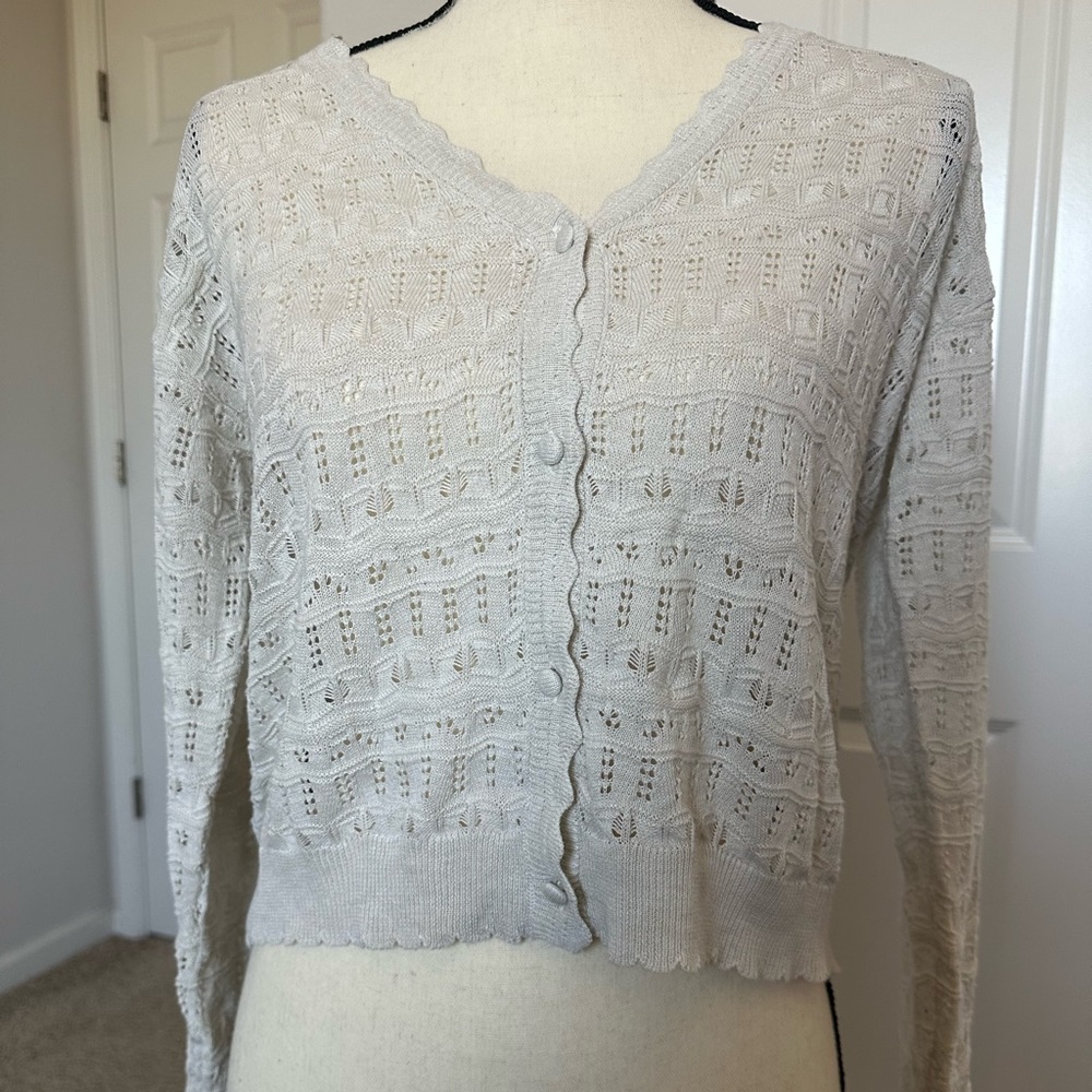 MANGO Beige Cardigan